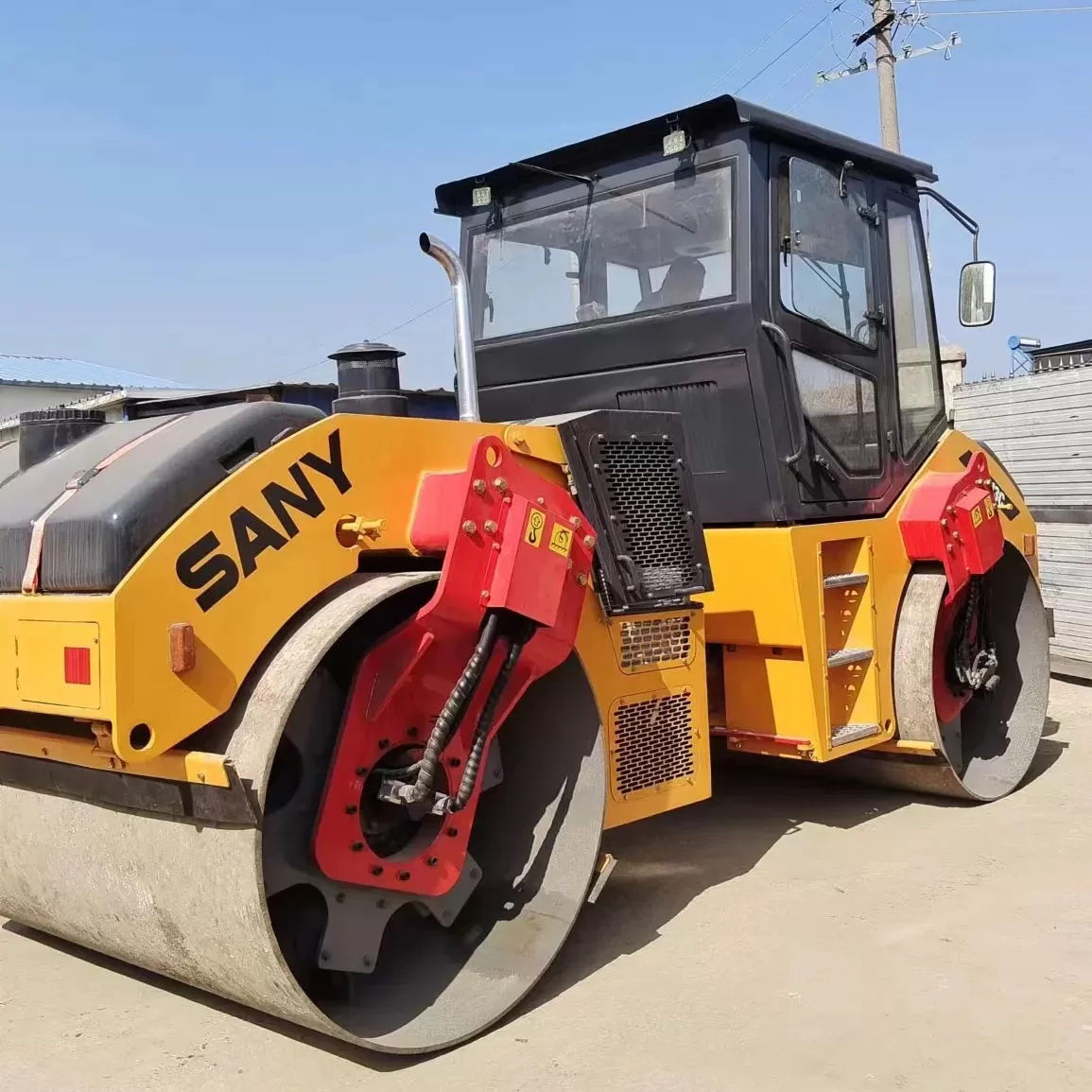 usato macchinari per costruzioni stradali a doppio tamburo sany yzc13c