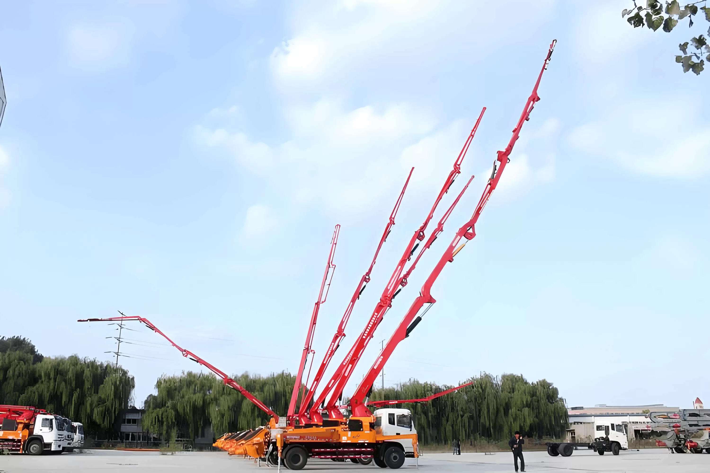56m Truck di pompe in cemento: qual è la distanza di pompaggio orizzontale/verticale massima?