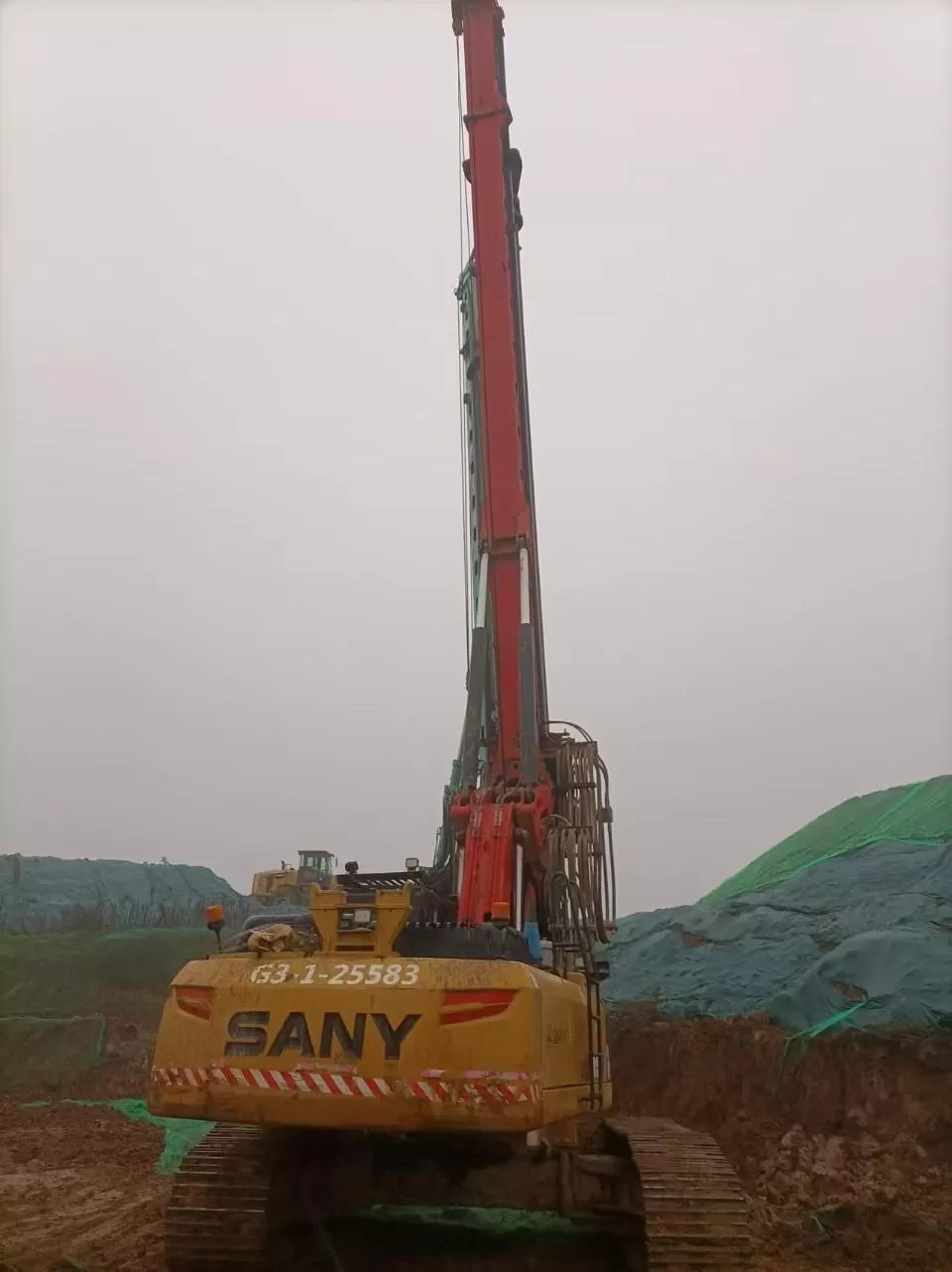 2019 impianto di perforazione a rotazione con escavatore a terna sany piling machinery sr155 per trapano di fondazione