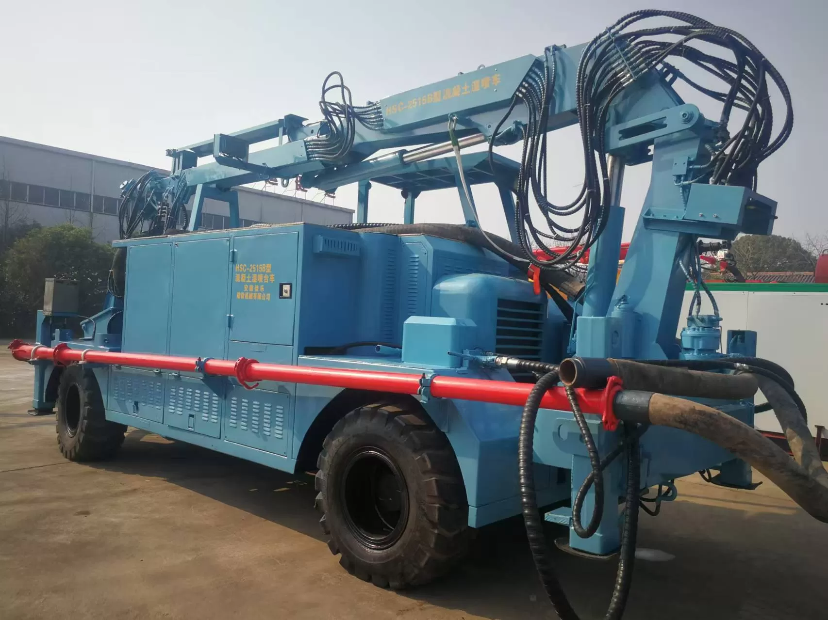 jarlo concrete shotcrete spraying truck 25m3 shotcrete manipulator machine spruzzatore di calcestruzzo per la costruzione di miniere